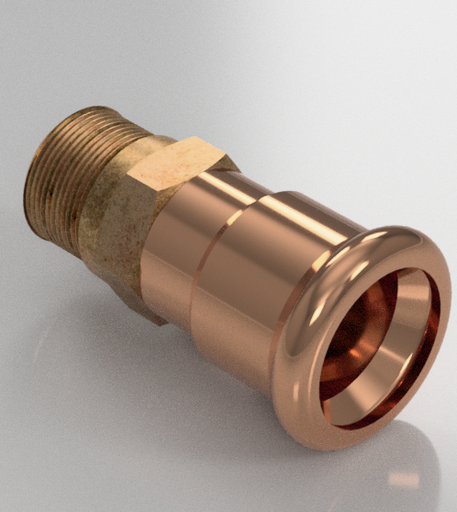 Straight Adapter Male (BRASS)